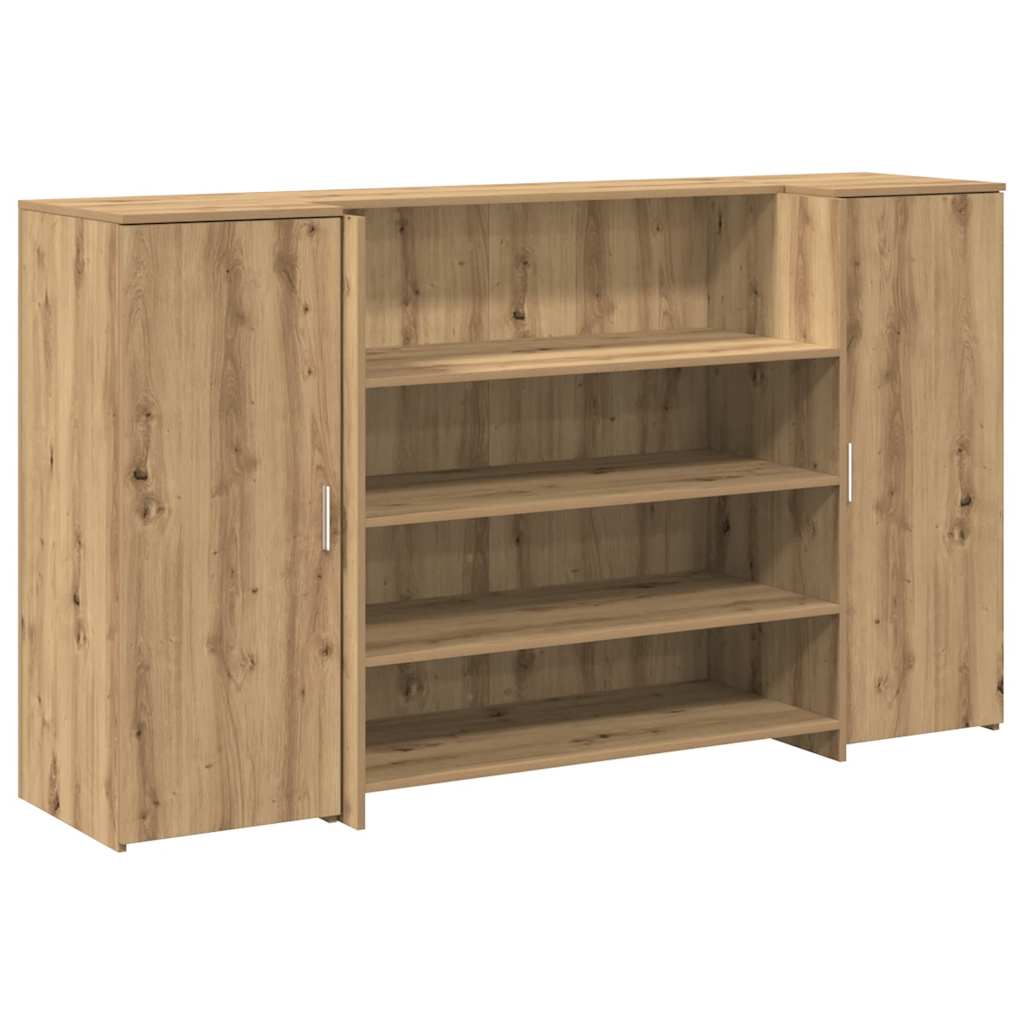 Banco Reception Rovere Artigianale 180x50x103,5cm in Truciolato