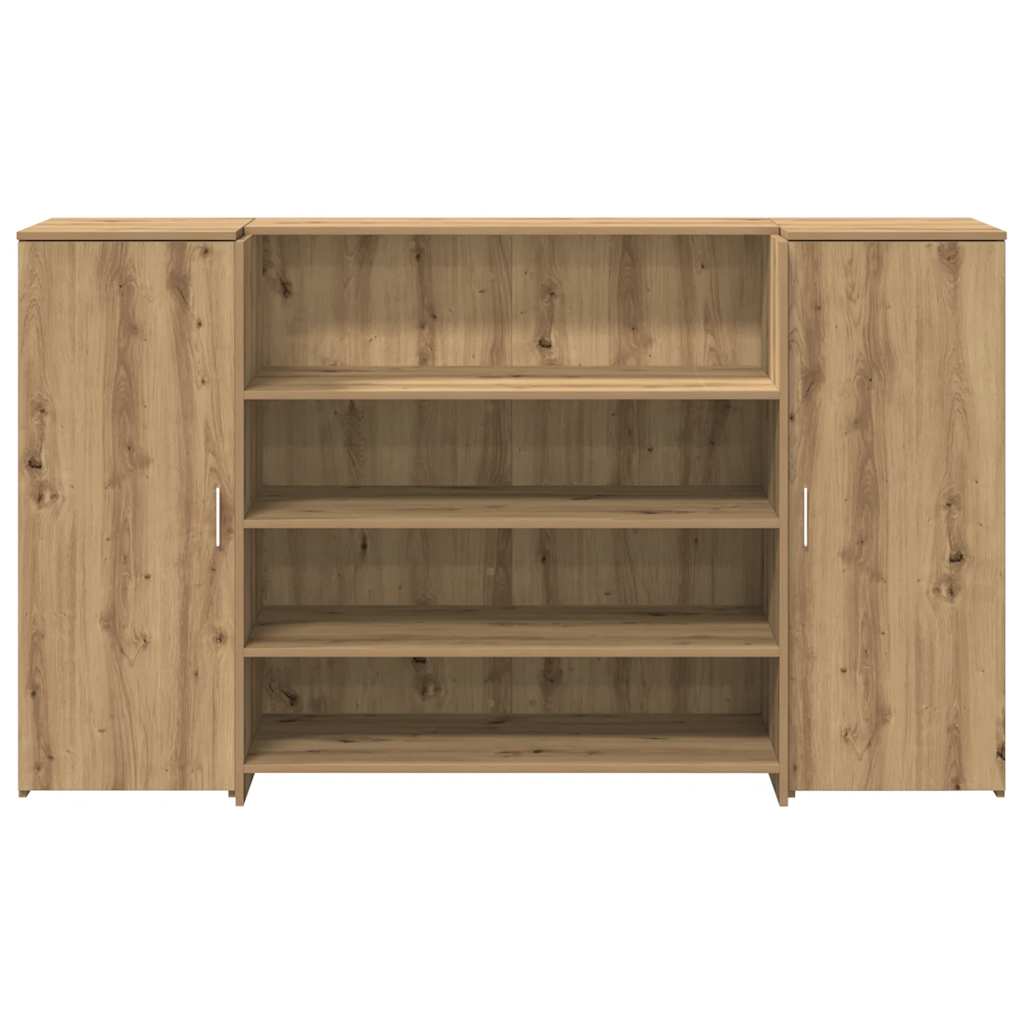 Banco Reception Rovere Artigianale 180x50x103,5cm in Truciolato