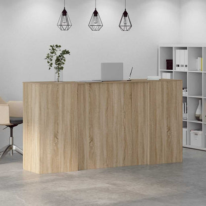 Banco Reception Rovere Sonoma 200x50x103,5 cm Legno Multistrato