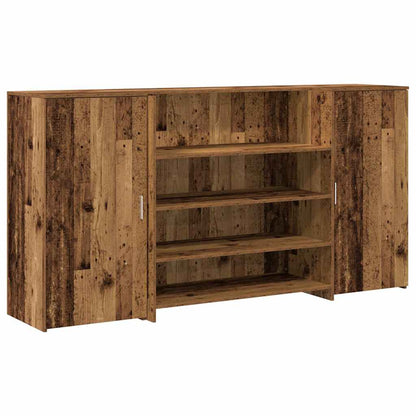 Banco Reception Legno Vecchio 200x50x103,5 cm Legno Multistrato