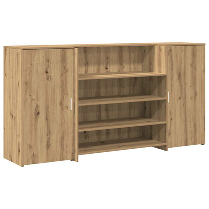 Banco Reception Rovere Artigianale 200x50x103,5cm in Truciolato
