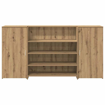 Banco Reception Rovere Artigianale 200x50x103,5cm in Truciolato
