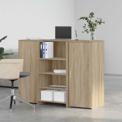 Banco Reception Rovere Sonoma 135x50x103,5 cm Legno Multistrato