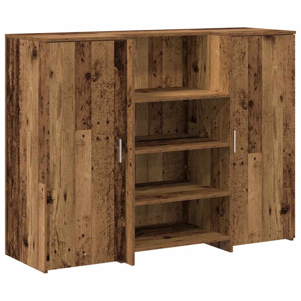 Banco Reception Legno Vecchio 135x50x103,5 cm Legno Multistrato