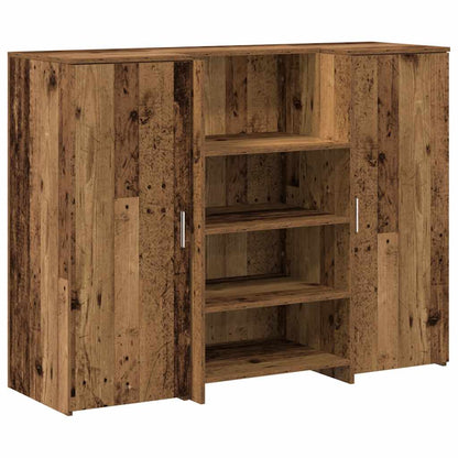 Banco Reception Legno Vecchio 135x50x103,5 cm Legno Multistrato