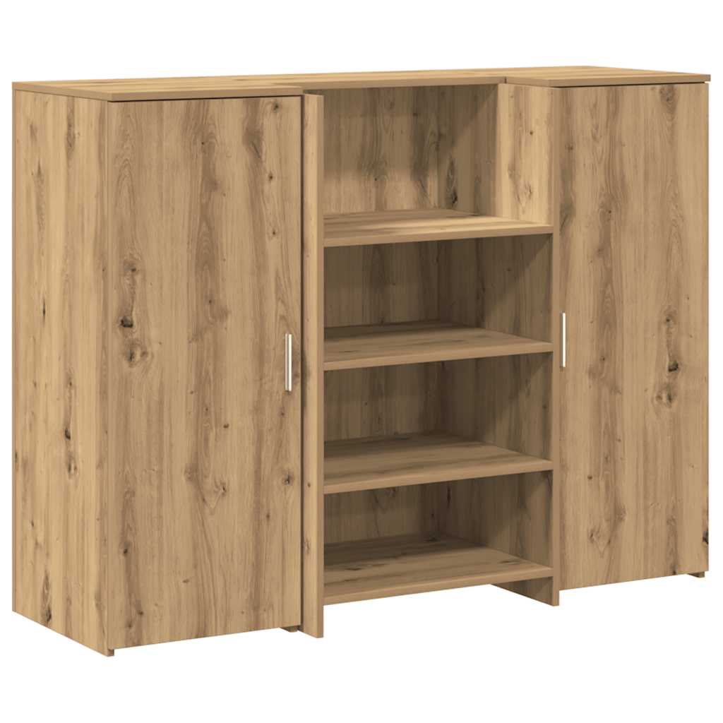 Banco Reception Rovere Artigianale 135x50x103,5cm in Truciolato