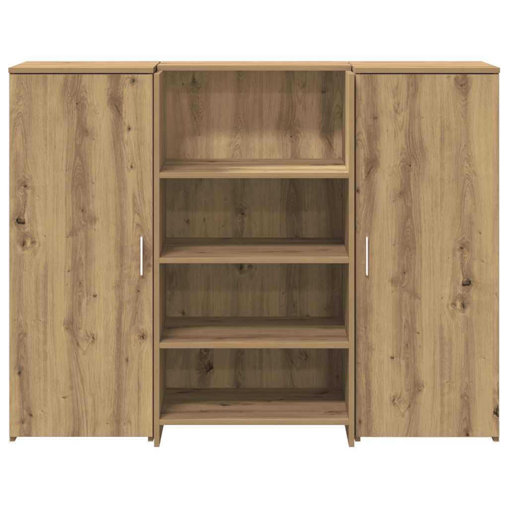 Banco Reception Rovere Artigianale 135x50x103,5cm in Truciolato