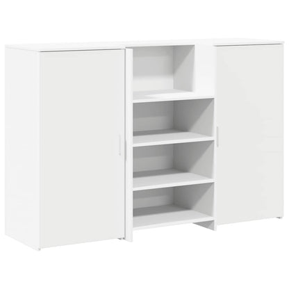 Banco Reception Bianco 155x50x103,5 cm in Legno Multistrato