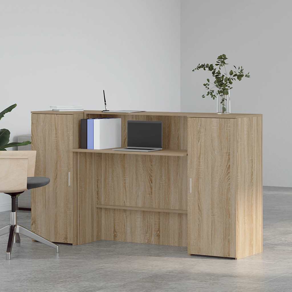 Banco Reception Rovere Sonoma 180x50x103,5 cm Legno Multistrato