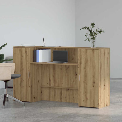 Banco Reception Rovere Artigianale 180x50x103,5cm in Truciolato