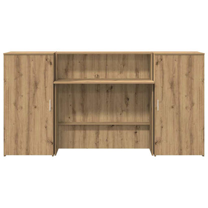 Banco Reception Rovere Artigianale 200x50x103,5cm in Truciolato