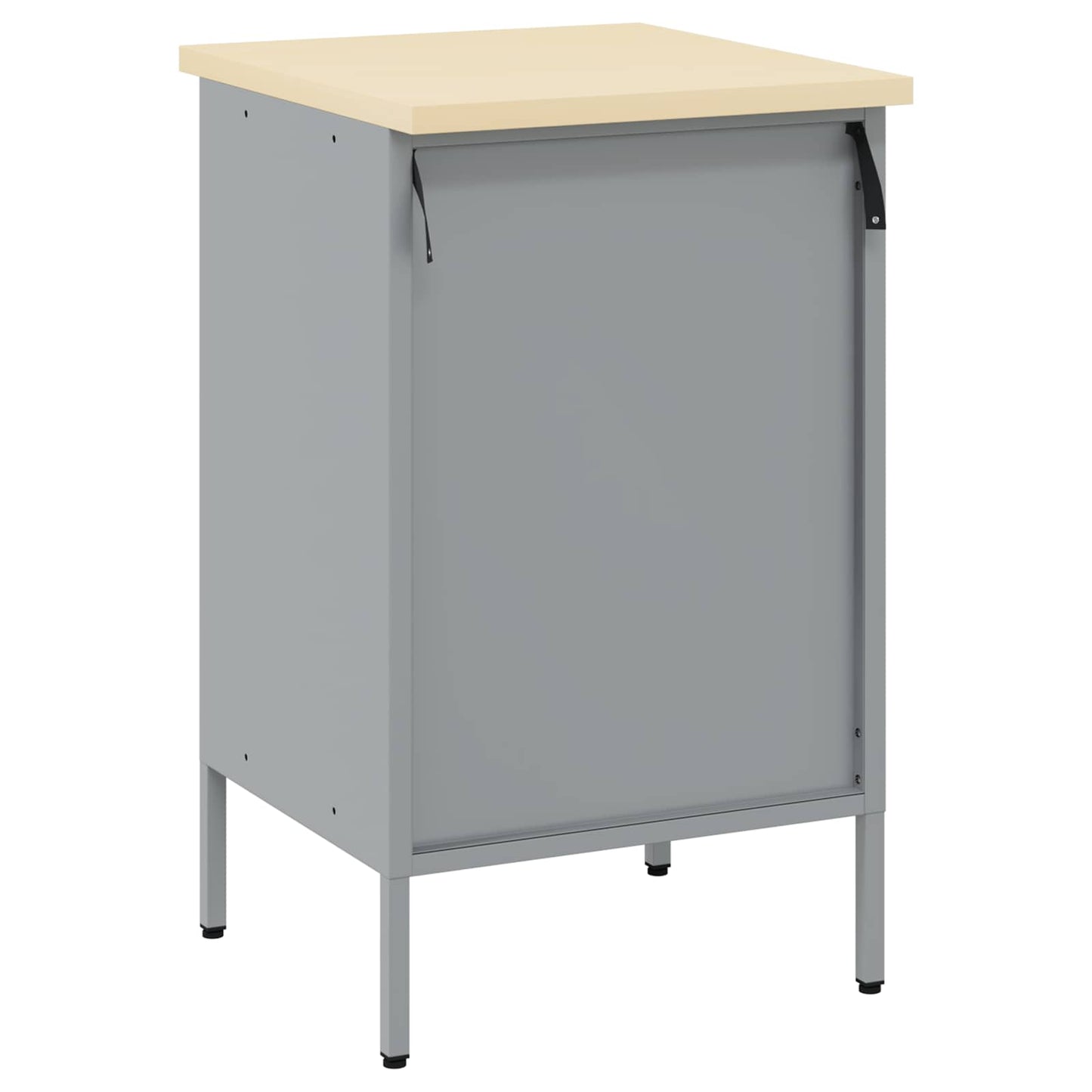 Banco da lavoro con cassetto Nero e Grigio 50 x 55 x 85 cm