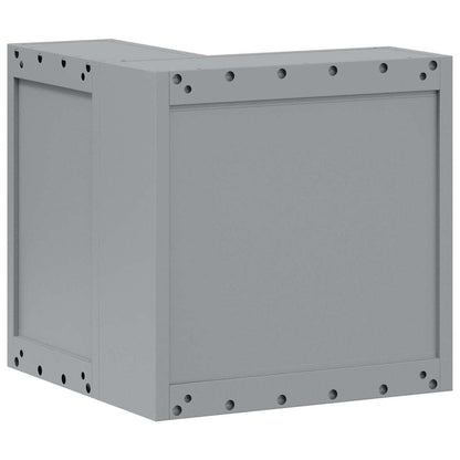 Mobile per attrezzi con blocco Nero e Grigio 55 x 55 x 55 cm