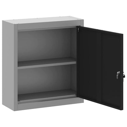 Mobile per attrezzi con blocco Nero e Grigio 50 x 20 x 55 cm