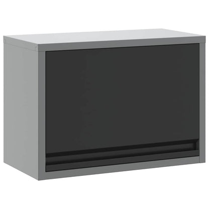 Mobile per attrezzi Nero e Grigio 50 x 25 x 35 cm