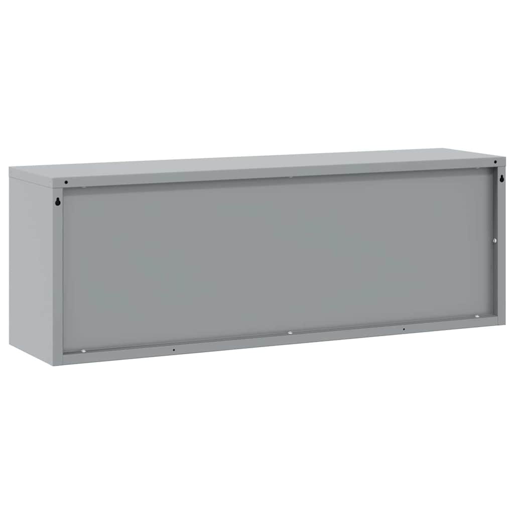 Mobile per attrezzi Nero e Grigio 100 x 25 x 35 cm