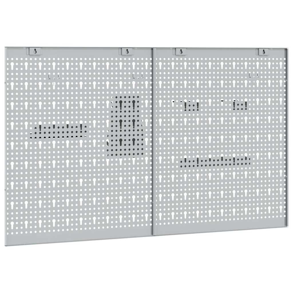 Pannello per attrezzi 2 pcs Grigio 100 x 1 x 60 cm