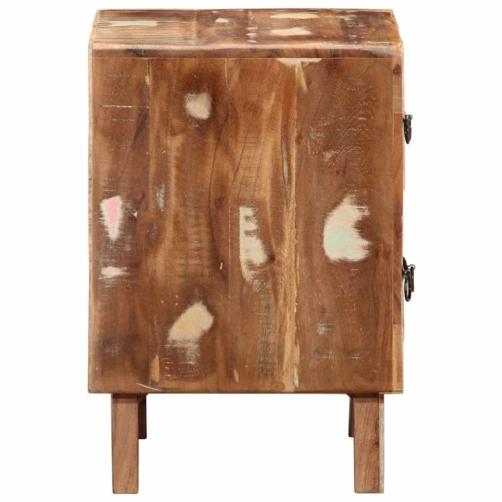 Comodino 40x32x46 cm in Legno Massello di Recupero