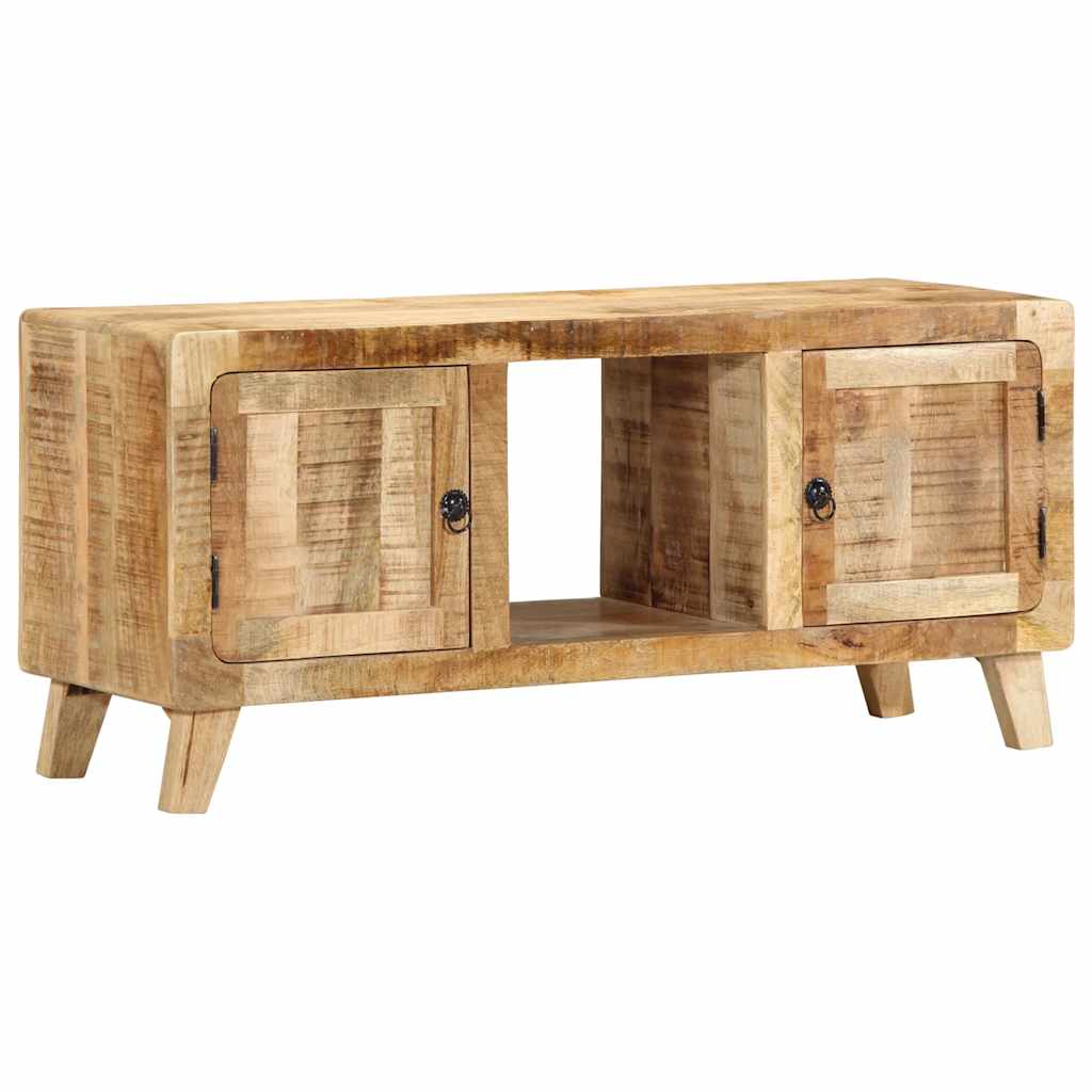 Mobile Porta TV 105x46x32 cm in Massello di Mango Grezzo