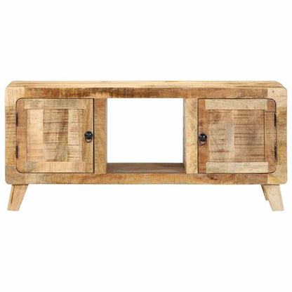 Mobile Porta TV 105x46x32 cm in Massello di Mango Grezzo