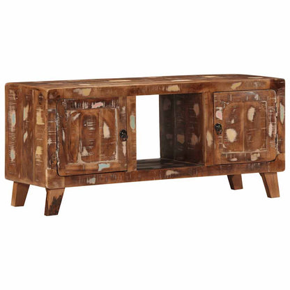 Mobile Porta TV 105x46x32 cm in Legno Massello di Recupero