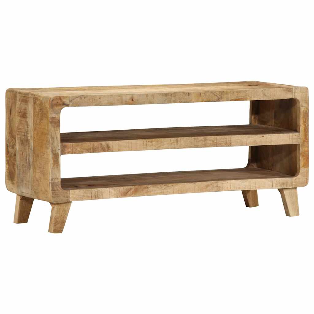 Mobile Porta TV 105x46x32 cm in Massello di Mango Grezzo