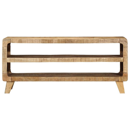 Mobile Porta TV 105x46x32 cm in Massello di Mango Grezzo