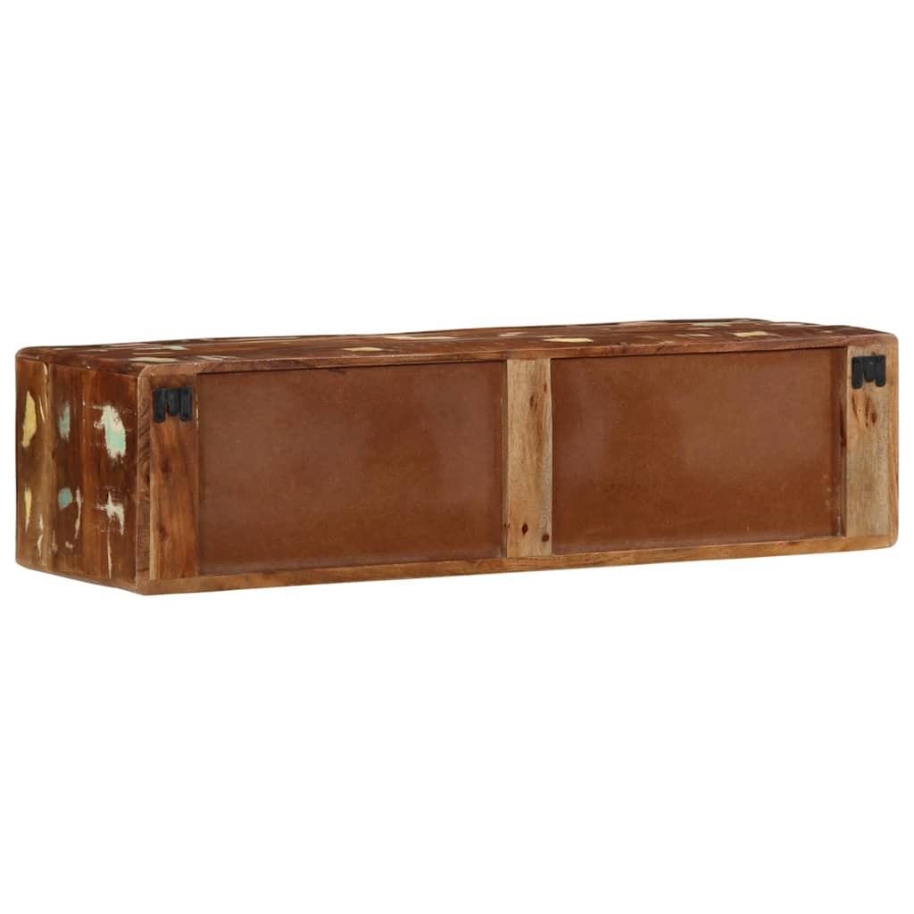 Mobile TV a Parete 100x32x25 cm in Legno Massello di Recupero
