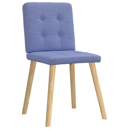 Sedie da Pranzo 2 pz Blu Jeans in Tessuto