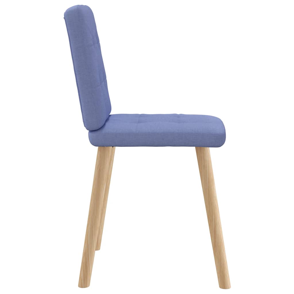 Sedie da Pranzo 2 pz Blu Jeans in Tessuto