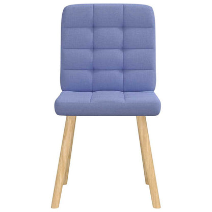 Sedie da Pranzo 2 pz Blu Jeans in Tessuto