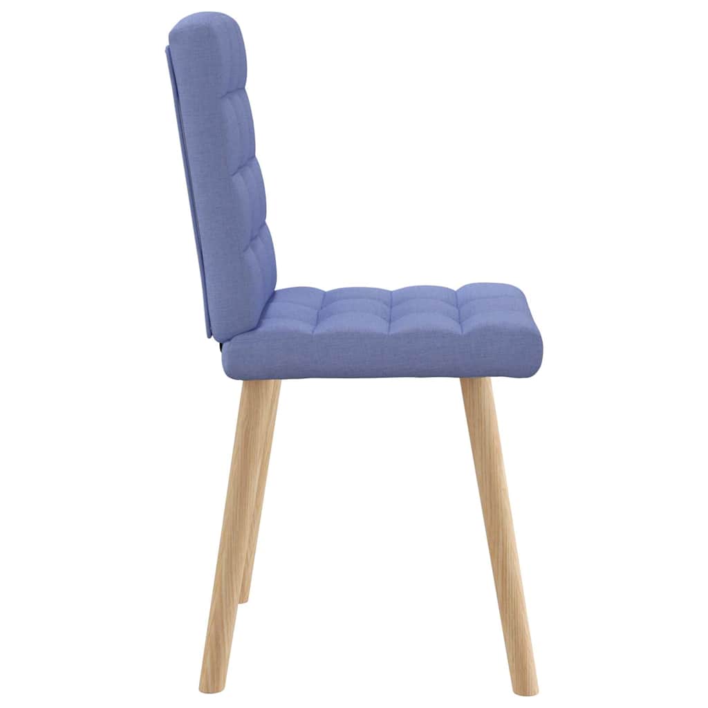 Sedie da Pranzo 2 pz Blu Jeans in Tessuto