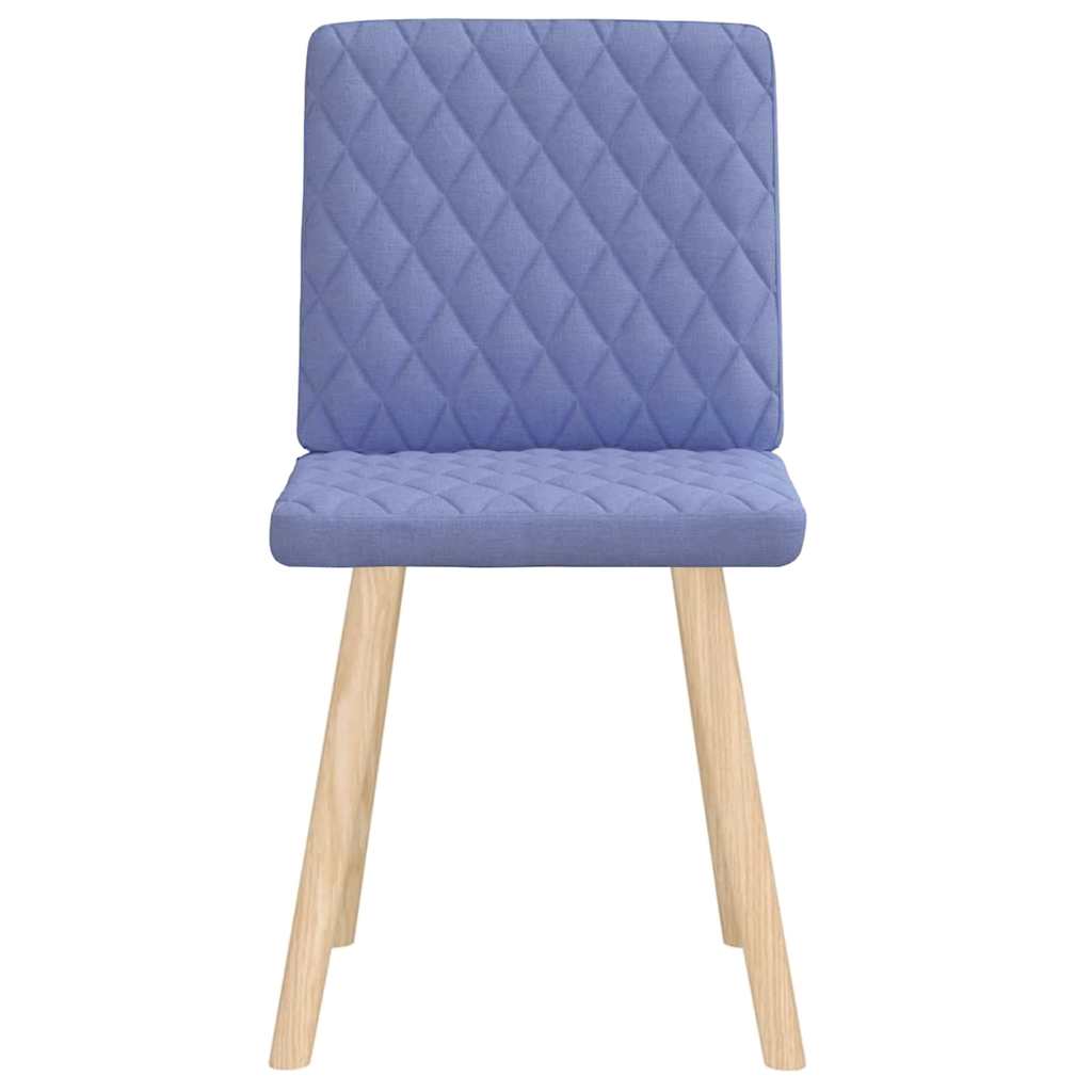 Sedie da Pranzo 2 pz Blu Jeans in Tessuto