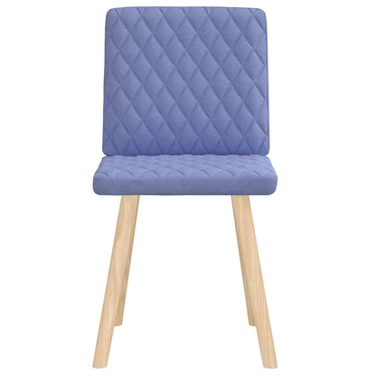 Sedie da Pranzo 2 pz Blu Jeans in Tessuto