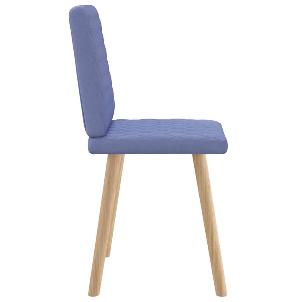 Sedie da Pranzo 2 pz Blu Jeans in Tessuto