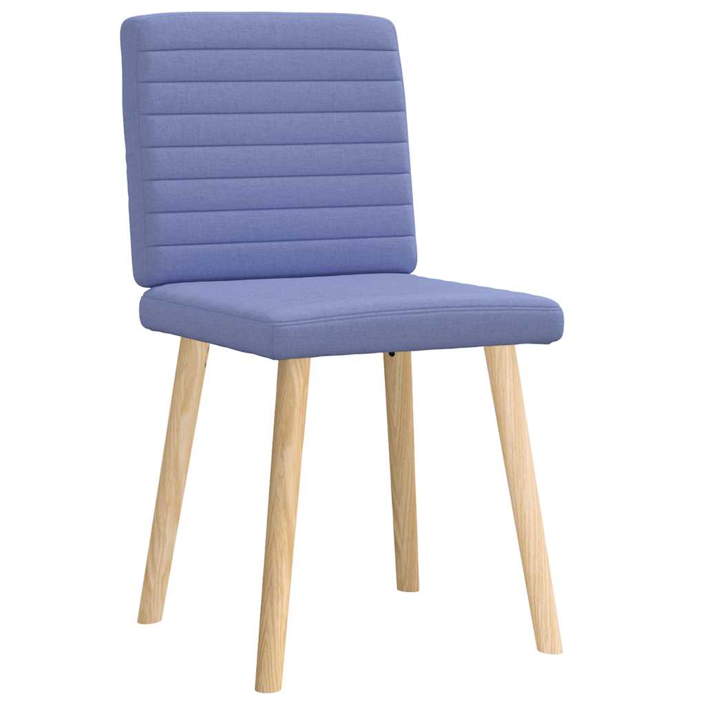 Sedie da Pranzo 2 pz Blu Jeans in Tessuto