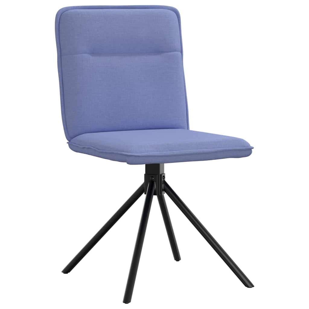 Sedie da Pranzo 2 pz Blu Jeans in Tessuto