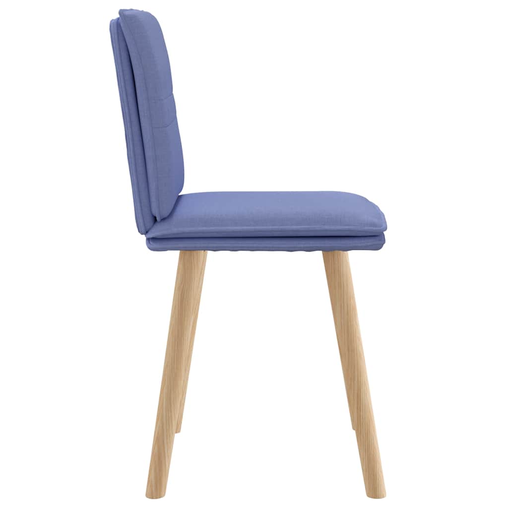 Sedie da Pranzo 2 pz Blu Jeans in Tessuto