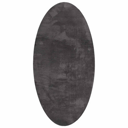 Tappeti per area HUARTE Antracite 100 x 200 cm 100% Poliestere