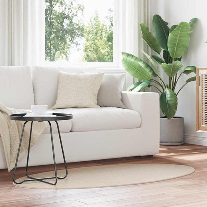 Tappeti per area Ovale HUARTE Beige 80 x 150 cm 100% Poliestere