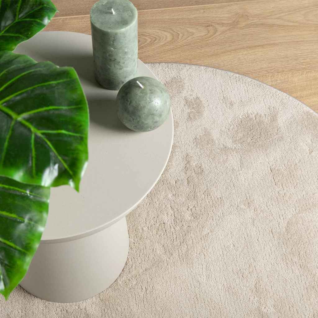 Tappeti per area Ovale HUARTE Beige 100 x 200 cm