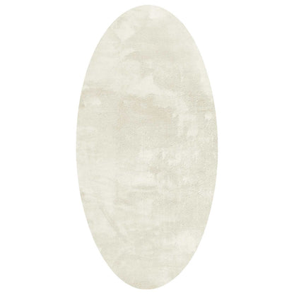Tappeti per area Ovale HUARTE Crema 100 x 200 cm
