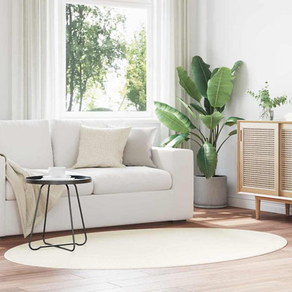 Tappeti per area Ovale HUARTE Crema 140 x 200 cm