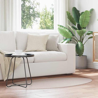 Tappeti per area Ovale HUARTE Sabbia 80 x 150 cm