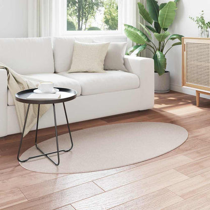 Tappeti per area Ovale HUARTE Sabbia 80 x 150 cm