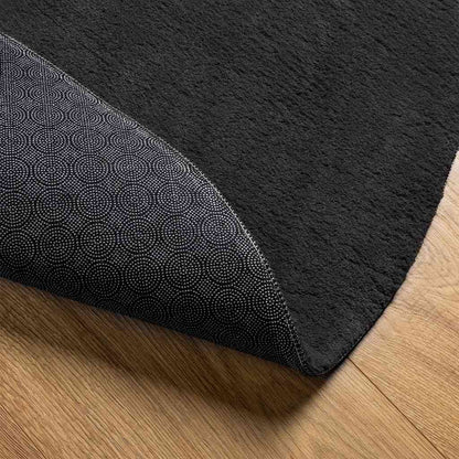 Tappeti per area Ovale HUARTE Nero 160 x 230 cm 100% Poliestere