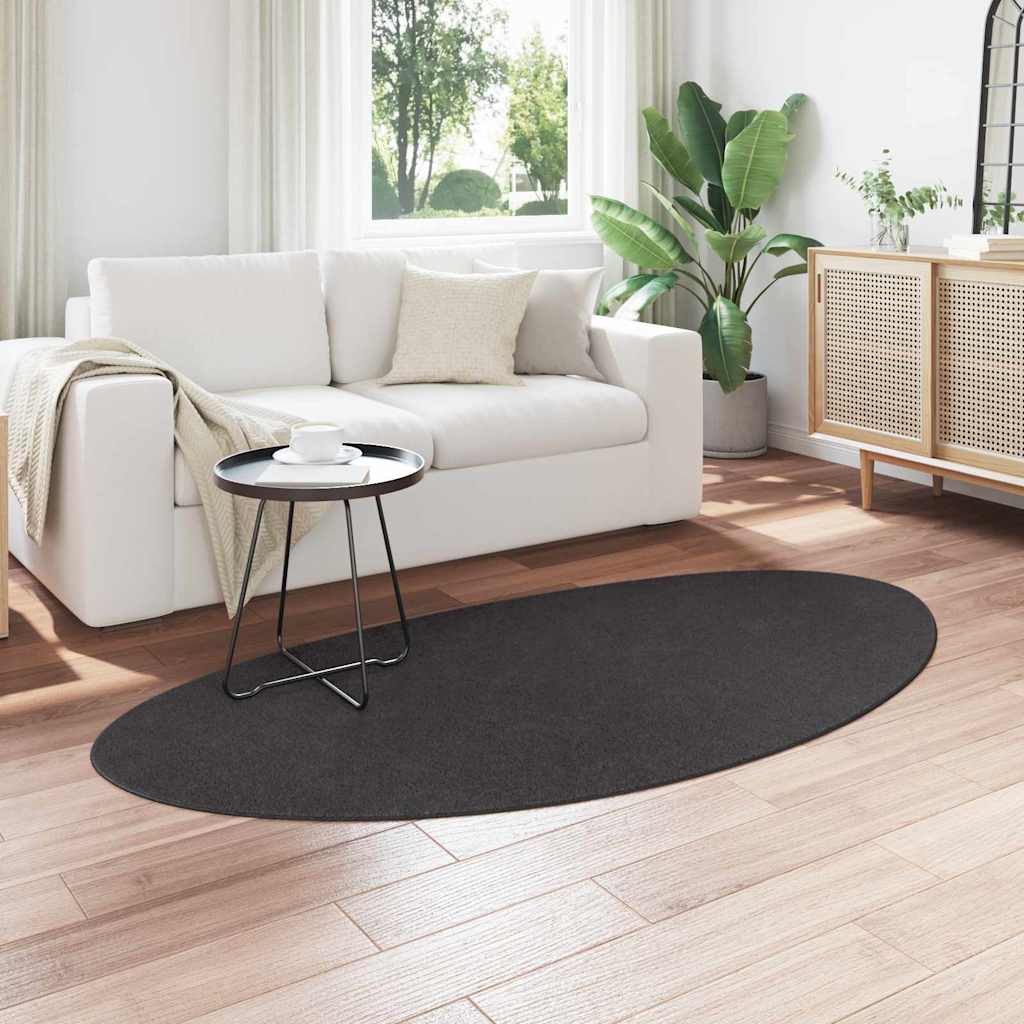 Tappeti per area HUARTE Antracite 100 x 200 cm Poliestere
