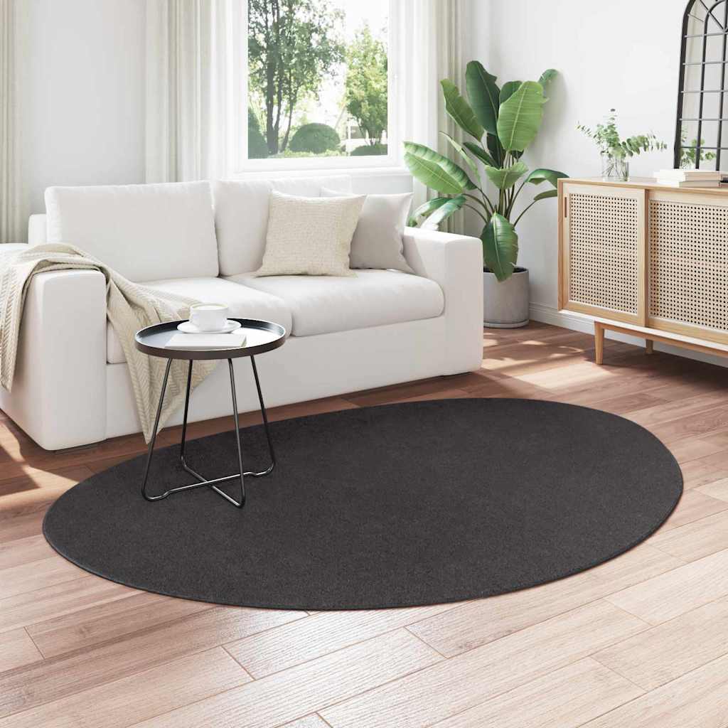 Tappeti per area HUARTE Antracite 140 x 200 cm Poliestere