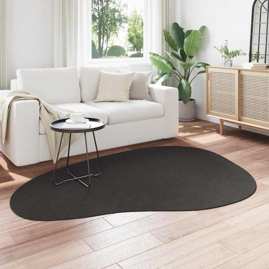 Tappeti per area HUARTE Antracite 140 x 200 cm Poliestere