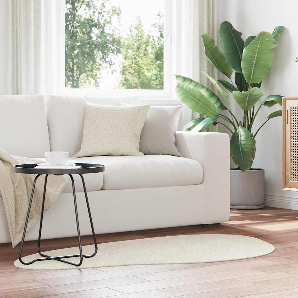Tappeti per area HUARTE Crema 80 x 150 cm Poliestere